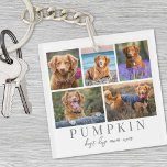 Personalized Dog Lover Keepsake Pet Photo Keychain<br><div class="desc">This simple and elegant boho-inspired keychain is a perfect way to celebrate best friends. The design features a space for five photos, with "Besties" displayed underneath in a classic serif font. In soft script, there's room to add the friends' names or even a second line of text if you prefer....</div>