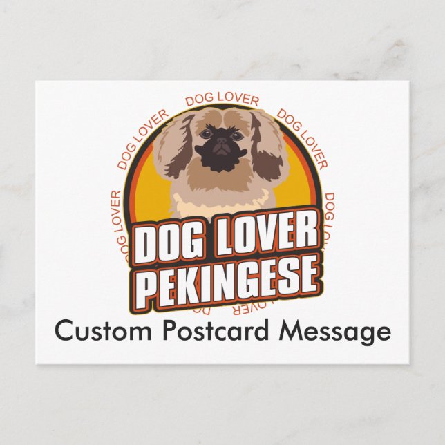 Personalized Dog Lover Pekingese Dog Breed Postcard (Front)