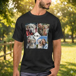 Personalized Dog Lover Pet Photo Collage T-Shirt<br><div class="desc">Create a heartfelt keepsake with our Personalized Dog Lover Pet and Owner Photo Collage T-Shirt. This custom tee features a beautiful photo collage of you and your furry friend, along with your dog’s name prominently displayed. It's the perfect way to celebrate your special bond, making it an ideal gift for...</div>