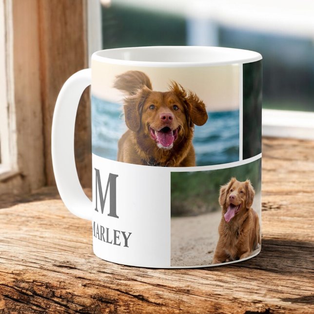 Personalized Dog Lover Photo Collage Pet Coffee Mug (Creator Uploaded)