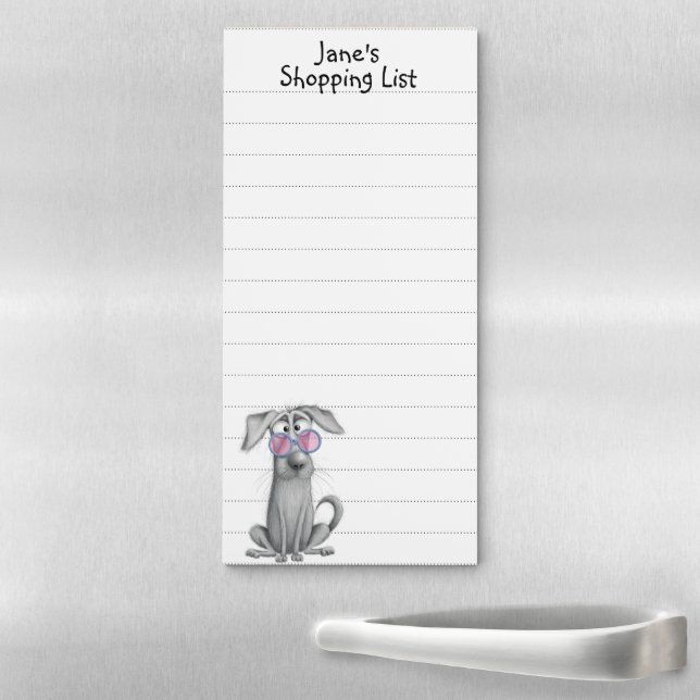 Personalized Dog Magnetic Notepad (In Situ)