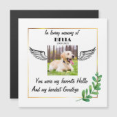 Personalized Dog Memorial Favor Sympathy Gift card (Front/Back)