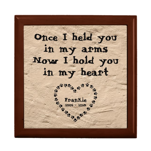 Personalized Dog Memorial Gift Box (Front)
