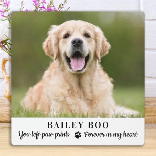 Personalized Dog Memorial Gift Custom Pet Photo Plaque