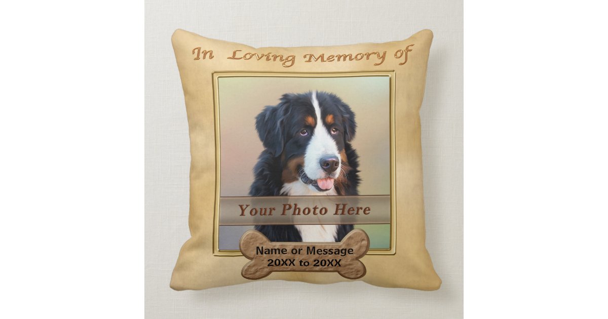 memorial dog pillow