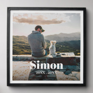 Personalized Dog Memorial Keepsake Photo Gift  Peel And Stick Photo Tile