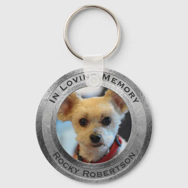 Personalized Dog Memorial Keychain Zazzle
