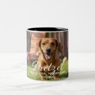 Personalized Dog Memorial Pet Loss  Two-Tone Coffee Mug