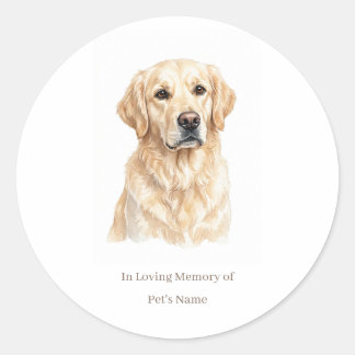 Personalized Dog Memorial Sticker with Editable Pe