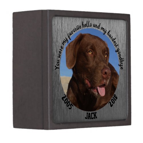 Personalized Dog Memorial Urn Gift Box