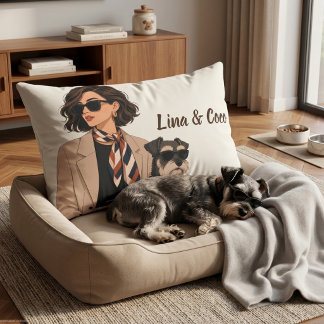 "Personalized Dog Mom Gift" "Custom Pet Owner Bed