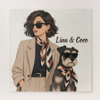 "Personalized Dog Mom Gift" "Custom Pet Owner Jigsaw Puzzle
