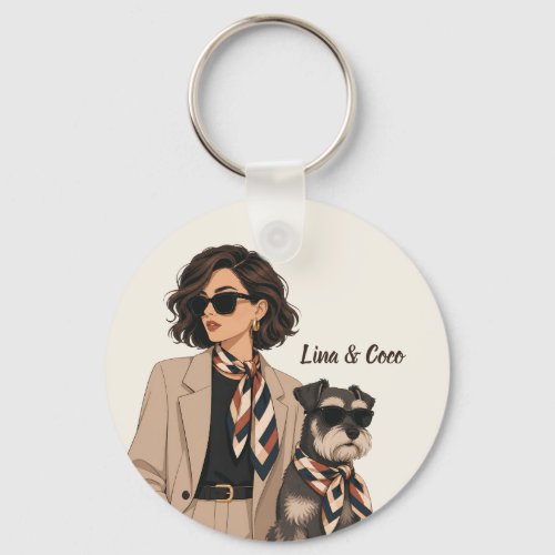 "Personalized Dog Mom Gift" "Custom Pet Owner  Keychain