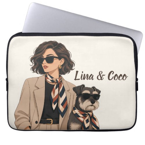 "Personalized Dog Mom Gift" "Custom Pet Owner Laptop Sleeve