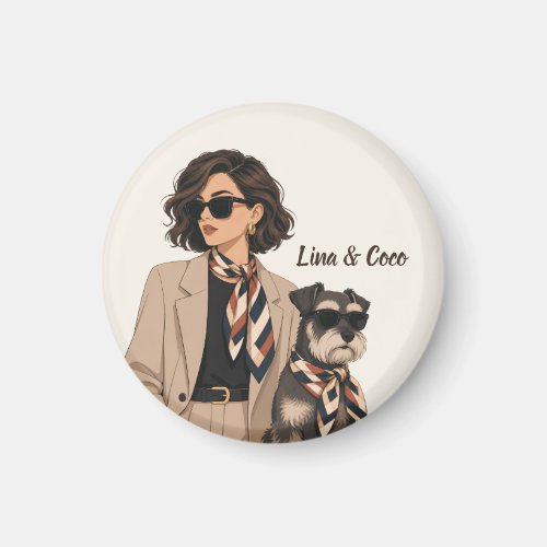 "Personalized Dog Mom Gift" "Custom Pet Owner  Magnet
