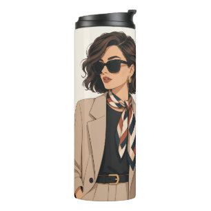 "Personalized Dog Mom Gift" "Custom Pet Owner Thermal Tumbler