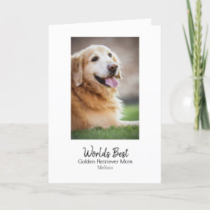 Mud Dog Mother's Day Card Funny Happy Mother's Day Cards From the Dog  Golden Retriever Dog Mom Gifts 