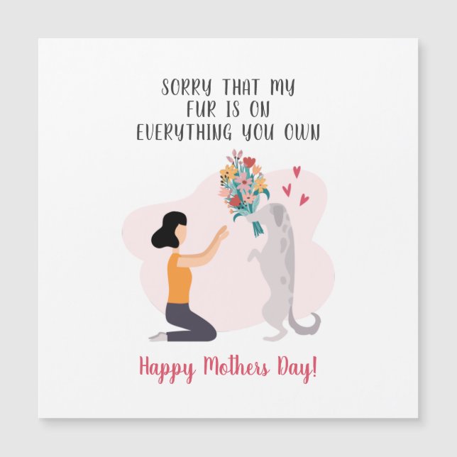Personalized Dog Mom Happy Mothers Day Cute (Front)