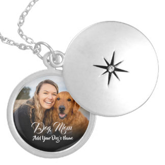 Personalized Dog Mom Photo Locket Necklace