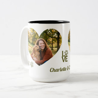 Personalized Dog Mom Photo Mug Custom Name