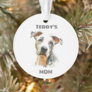 Personalized Dog Mom Photo Ornament   Custom Gift