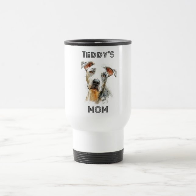 Personalized Dog Mom Travel Mug | Custom Gift (Center)