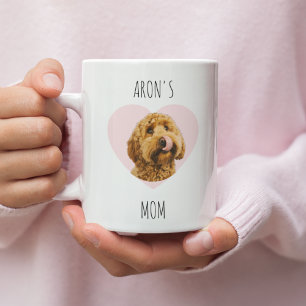 Personalized Dog Mom Valentine Mug   Custom Pet Ph
