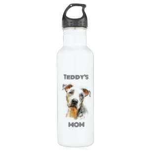 Personalized Dog Mom Water Bottle   Custom Gift