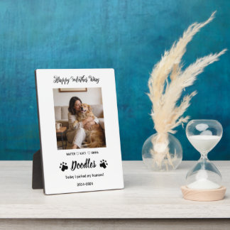 Personalized Dog Mom with Custom Name | Happy  Plaque