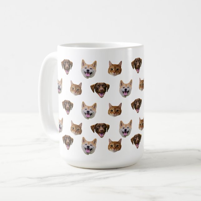 Personalized Dog Mug, Dog Cat Mom Gift  Coffee Mug (Front Left)