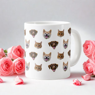 Personalized Dog Mug, Dog Cat Mom Gift Giant Coffee Mug