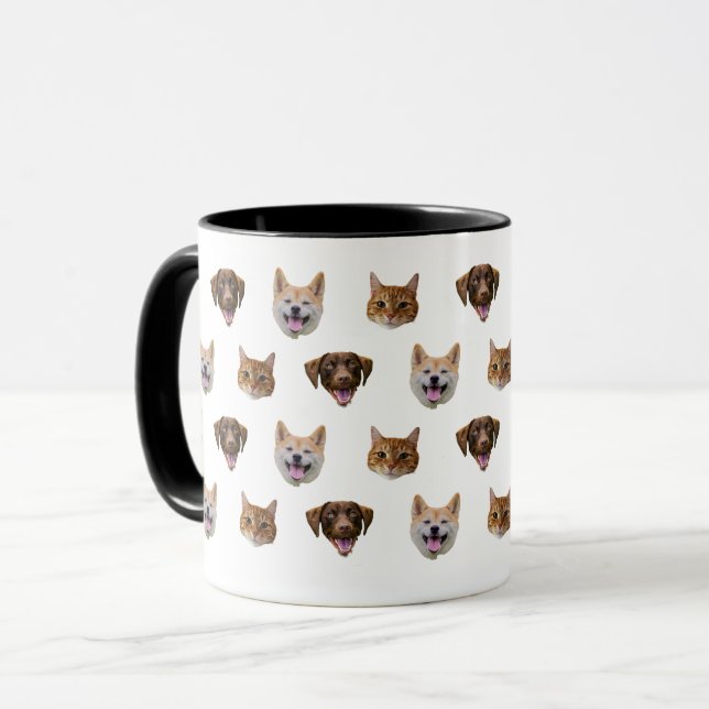 Personalized Dog Mug, Dog Cat Mom Gift  Mug (Front Left)