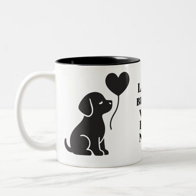 Personalized Dog Mug | Minimalist Pet Gift (Left)