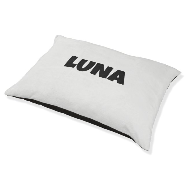 Personalized Dog Name Dog Bed  (Angled)