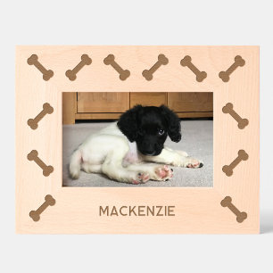 Personalized Dog Name Fun Bones Engraved Frames