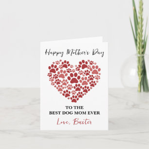 Personalized Dog Name – Happy Mother’s Day  Holiday Card