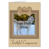 Personalized Dog or Cat Beige Memorial (Front)