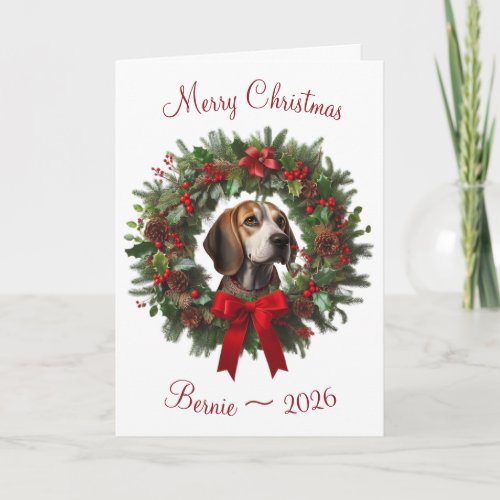 Personalized Dog or Cat Christmas Greeting Card