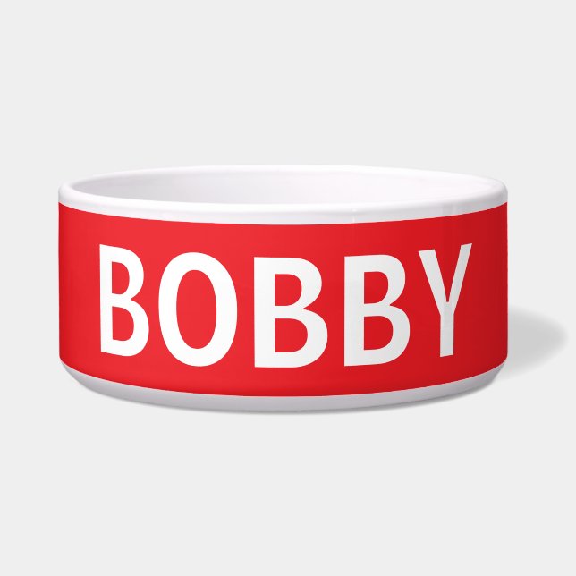 PERSONALIZED DOG OR CAT CUSTOM BOWL (Front)
