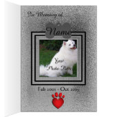 Personalized Dog or Cat Memorial Cards (Inside (Right))