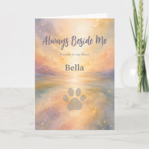 Personalized Dog or Cat Sympathy Greeting Card