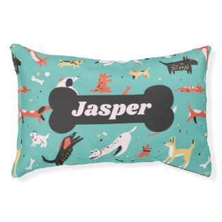 Personalized Dog Pattern Vintage Retro Dog Lover