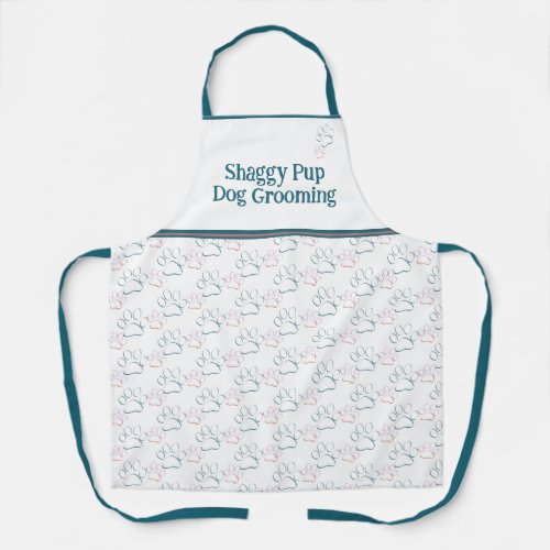 Personalized Dog Paws All_Over Print Apron