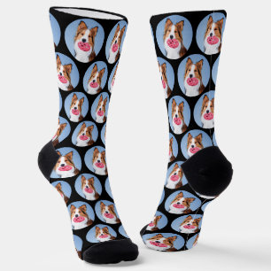 Personalized Dog Pet Photo Collage Socks
