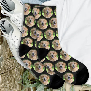 Personalized Dog Pet Photo Collage  Socks