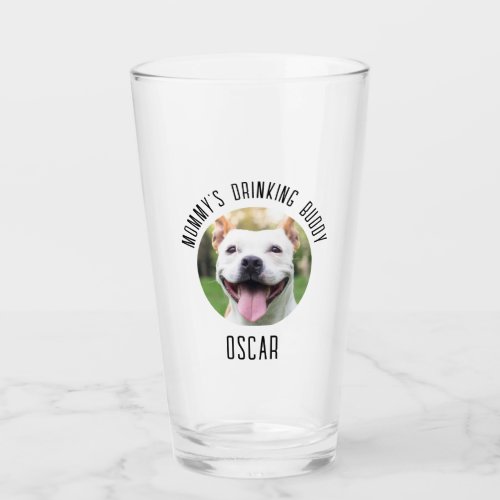 Personalized Dog Pet Photo Glass Cup