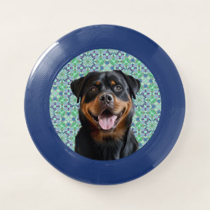 🐾Personalized Dog Pet Photo Green Mandala Pattern Wham-O Frisbee