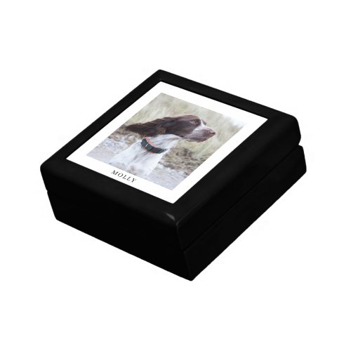 Personalized Dog Pet Photo Wood Keepsake Box