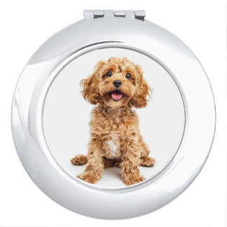 Personalized Dog Photo Air Freshener Compact Mirror