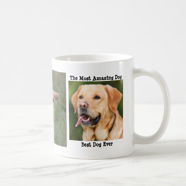 Personalized Dog Photo - Best Dog Ever Coffee Mug (Right)